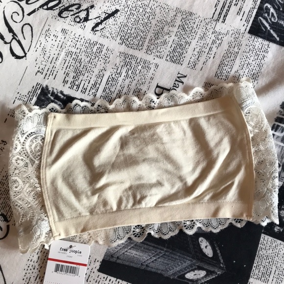nwt //free people reversible seamless lace bandeau - Picture 3 of 5